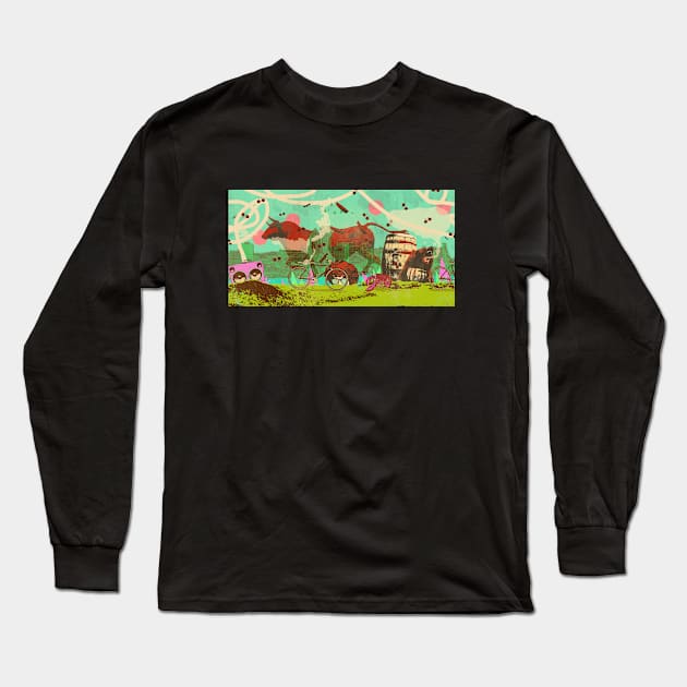 SURREAL PORTLAND Long Sleeve T-Shirt by Showdeer